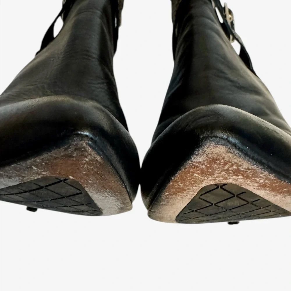 ✨ Donald J Pliner Polina Black Leather/Suede/Python Ankle Boots – Size 10 ✨ - Picture 16 of 16